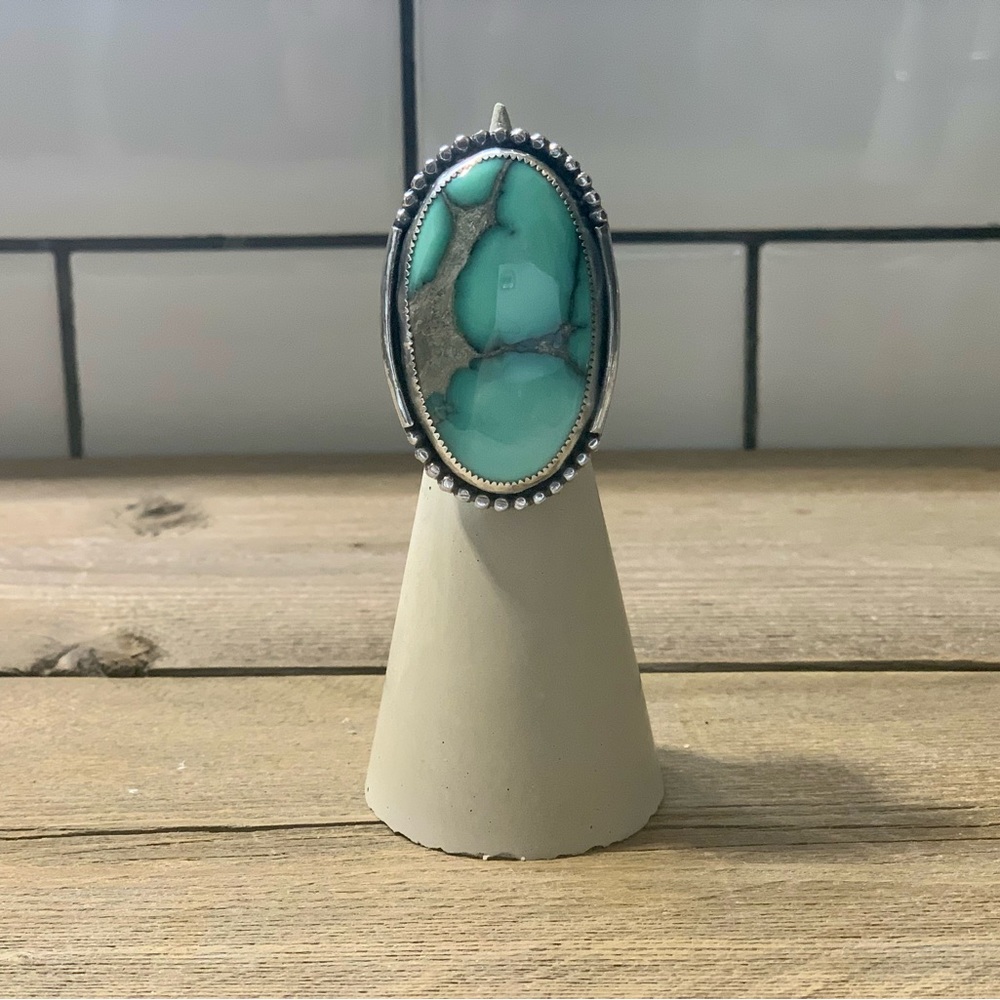 SOLD All the Things Sterling & Fine Silver Desert Bloom Statement Ring